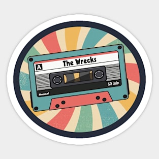 the wrecks retro Sticker